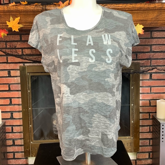 Lane Bryant Tops - Lane Bryant “Flawless” Camo T-Shirt